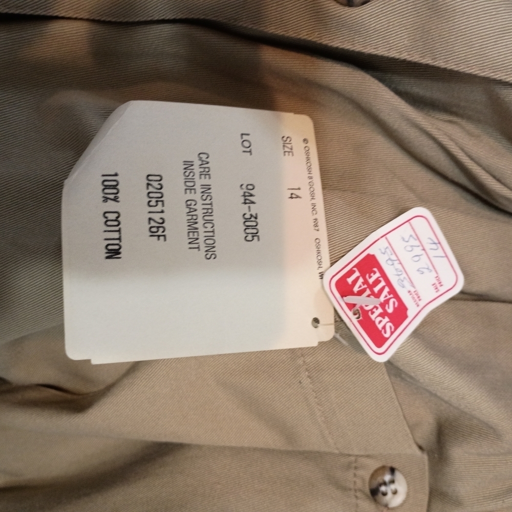 Osh Kosh - Women's Vintage Classic Tan Button-Down Skirt - Size 8 - Picture 7 of 7